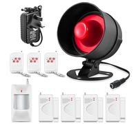 Fuers Systèmes de sécurité domestique Système d'alarme anti-effraction 115 dB Système d'alarme domestique PIR Détecteur d'alarme de porte de garage Alarme avec télécommande Système de sécurité pour