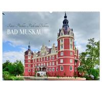Fürst-Pückler-Park und Schloss - Bad Muskau (Wandkalender 2026 DIN A2 quer), CALVENDO Monatskalender: Schloss Bad Muskau: Barocke Pracht, Parkkunst
