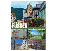 Füssen - Ein Allgäuer Terminplaner (Wandkalender 2026 DIN A4 hoch), CALVENDO Monatskalender: Füssen - hier genießt die Seele pure Romantik