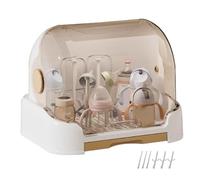 Fütterungsstation für Babys - Abnehmbarer Flaschenständer mit Deckel, kompakter, tragbarer Korb | Aufbewahrungsbox für Babyzubehör wie Beißring, Löffel, Gabel, Milchbecher, Reiniger, Spülbecken-