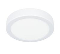 Eglo Plafonnier LED Fueva 6, lampe de plafond ronde, éclairage de bureau, luminaire en saillie en plastique blanc, blanc chaud - blanc froid, ⌀ 16,5 cm