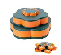 FUFRE Boîte à goûter avec compartiments, assiette à collation à 360° avec couvercle, en forme de fleur, boîte à goûter, boîte à collation, organisateur de boîte à collation, bol à collation pour