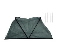 FUFRE Housse de plate-bande surélevée pour plantes, pliable, rangée de jardin, accélérateur, 80 x 34 x 35 cm, pour plate-bande surélevée de légumes, fruits, fleurs (vert)