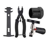 FUFRE Kit de réparation de chaîne de vélo - Dérive-chaîne de vélo, jauge de chaîne de vélo, pince à chaîne, outil de chaîne de vélo pour vélos 6 à 11 vitesses (A)