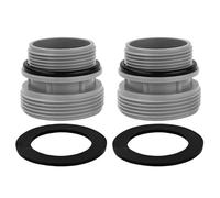 FUFRE Lot de 2 adaptateurs de tuyau de piscine pour Intex Coleman 4560, pour tuyau de piscine Hayward Intex 38 mm à 58 mm, kit de raccordement pour piscine hors sol et pompe de filtration de piscine