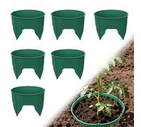 FUFRE Lot de 24 anneaux d'irrigation, anneaux de croissance des plantes, capots de protection des plantes, économie d'eau, accessoires de jardin, réutilisables, ronds, pour légumes, plantes, fleurs (A