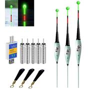 FUFRE Lot De 3 Flotteurs De Pêche à LED, Flotteurs De Pêche Intelligents avec Détection De Gravité, pour La Pêche à La Truite, Flotteur Polyvalent, Flotteurs De Carpe (B)