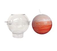 FUFRE Moule à Bougie Boule Sphérique en Plastique 3D, Moules pour Bougies en Forme de Rond, Moule en Plastique pour la Fabrication de Bougies, Moule de Fabrication de Bougies Parfumées (5CM)