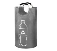 FUFRE Récipient de collecte de bouteilles avec poignée, 82 l, pliable, vide, multifonction, pour la cuisine et le stockage, gris, Facile à utiliser