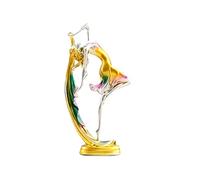 FUFRE Statuette Danseuse en Résine, Résine Danseuse de Ballet Fille Sculpture Statue, Sculpture Décoration pour Maison, Figurines de Décoration de Bureau (Klein-D)