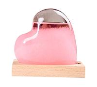 FUFRE Storm Glass Barometer, Prévisions Météo Créatives Style Nordique Décoration Bouteille en Verre Verre Tempête, Bouteille Décorative à la Maison, Cadeau de Saint Valentin (Rose)