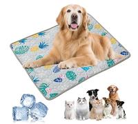 FUFRE Tapis rafraîchissant pour chien, couverture rafraîchissante pour chien, en soie glacée, lavable, auto-refroidissant, pour chat, chien, animal domestique (C)