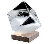 FUFRE Verre Tempête de Prévision Météo Créatives Storm Glass - Prédiction du Temps Storm Glass Weather Predictor pour La Maison et Le Bureau (Transparent)