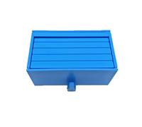 fufupaw Garage à clés de voiture - Bleu - Avec porte ouverte, rangement pratique pour les fans de Hot Wheels - Design compact pour l'entrée et le bureau