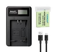 FUGASUN 1 pcs 1250 mAh NB-13L NB13L Batterie avec LCD Chargeur de Batterie Unique pour Canon G5X / G5X Mark II / G7X / G7X Mark II / G7 X Mark III G9X SX620 HS SX720 HS Camera