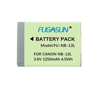 FUGASUN 1 pcs 1250 mAh NB-13L NB13L Batterie pour Canon G5X / G5X Mark II / G7X / G7X Mark II / G7 X Mark III G9X SX620 HS SX720 HS Camera