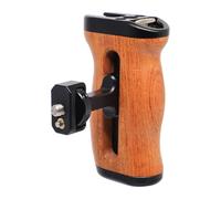 FUGASUN Poignée latérale en bois compatible avec ARRI 6,35 mm et 9,5 mm, poignée gauche/droite réglable pour EOS R50V/RP/R50/R100/R7/R8, Alpha A7R V/A7 IV/A7S III/7R V/S III/A7R IV, A6700/FX30/FX3, Z