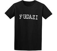 Fugazi Band Cotton Round Neck Tee T-Shirts à Manches Courtes for Men(Small)