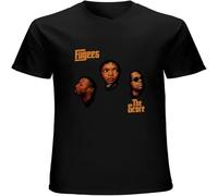 Fugees The Score T-Shirt Lauryn Hill Pras Wyclef Jean Vinyl 90' Hip Hop Tee Men's Unisex Black 3XL