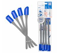 FUGENFUX® KLASSIK Lot de 4 lisseurs de joints | Extracteur de joints avec pointe magique révolutionnaire pour les endroits extrêmement étroits | 4 têtes de joints spéciales | Fabriqué en Allemagne |