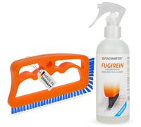 Fugenial Fuginator® Brosse à joints Utilisable partout à la maison, et notamment dans la salle de bains et dans la cuisine Nettoie efficacement les joints de carrelage et enlève les moisissures en surface Bleu (Solution de nettoyage universelle), bleu