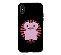 Fuggler Gaptooth McGoo Texte Japonais rétro Lilas Coque pour iPhone X/XS