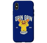 Fuggler Grin Grin Jaune Snuggler College Sports Coque pour iPhone X/XS