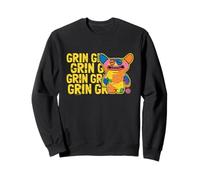 Fuggler Grin Grin Snuggler Texte Monstre Halloween Sweatshirt