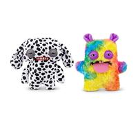 Fuggler Hairy Fuggs 22 cm série 1 de ZURU, Peluche Funny Ugly Monster 2PK(Annoyed Alien - Dalmatian and Oogah Boogah - Guinea Pig)