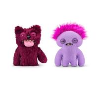 Fuggler Hairy Fuggs 22 cm série 1 de ZURU, Peluche Funny Ugly Monster 2PK(Sir Belch - Hairy Tongue - Red and Squidge - Mokhak)
