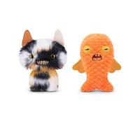 Fuggler Hairy Fuggs 22 cm série 1 de ZURU, Peluche Funny Ugly Monster 2PK(Winged Bat - Calico Cat and Gold Fish)
