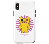 Fuggler Indecisive Monster Jaune Rétro Texte Japonais Coque pour iPhone X/XS