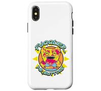 Fuggler Mr Buttons Vacay Vibes Retro années 90 Coque pour iPhone X/XS