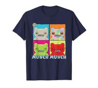 Fuggler Munch Munch Gris Tie Dye Vert et Rouge FuggGlow T-Shirt