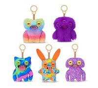 Fuggler Porte-Clés Peluche 12 cm Série 6 5 Pack de ZURU - Funny Ugly Monster Animal en Peluche de Collection avec Anneau pour Enfants, Ados & Collectionneurs Adultes