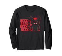 Fuggler Reek-O Black Poilu Fuggs Monster Text Manche Longue