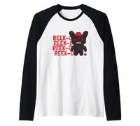 Fuggler Reek-O Black Poilu Fuggs Monster Text Manche Raglan