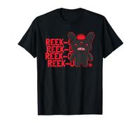 Fuggler Reek-O Black Poilu Fuggs Monster Text T-Shirt