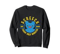 Fuggler Screech Blue FuggGlow Monstre Moche Amusant Sweatshirt