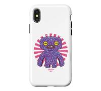 Fuggler Squidge Laboratory Misfits Texte Japonais rétro Coque pour iPhone X/XS