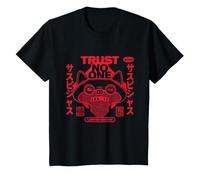 Fuggler Suspicious Fox Trust No One Japanese Retro Kids T-Shirt