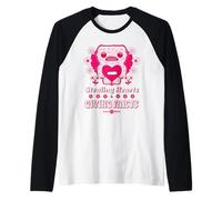 Fuggler Weirdo aux Yeux Larges Volant des cœurs Saint-Valentin Manche Raglan