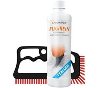 FUGINATOR® Brosse à joints noir/rouge avec nettoyant pour joints 250 ml - Kit de nettoyage des joints - Brosse pour nettoyage des joints dans la salle de bain, la cuisine et la maison
