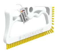 Fuginator® Brosse à Joints Utilisable Partout à la Maison, et notamment dans la Salle de Bains et dans la Cuisine (Blanc/Jaune)