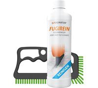 FUGINATOR® Kit de Nettoyage des Joints Gris/Vert - Brosse à Joints avec Nettoyant 250 ml pour Salle de Bain, Cuisine et Maison