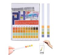 FUGLUS 100 bandelettes de test PH, plage de mesure 0-14, bandelettes de test acide-alcalin à quatre couleurs pour l'analyse de la qualité de l'eau, bandelettes de test pour aquariums