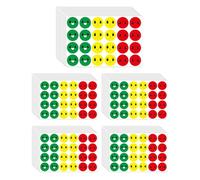FUGLUS 1200 Gommette Smiley Enfant Autocollant Sticker,Élèves pour Tableau de Récompenses Comportement Calendrier des Tâches Enseignants Écoles,pour Scrapbooking Activités Manuelles(3 expressions)