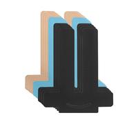 FUGLUS 12PCS Impermeable Rubans À Genoux pour Soulagement de La Douleur,Coton Original Kinesio Tape,Bandes de Kinésiologie pour Genoux,Durable Bande Genoux pour Les Sports (Noir+Bleu+couleur)