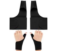 FUGLUS 2pcs Orthèse Souple Pouce Poignet Compression Soutien Tendinite Arthrite - Attelle de Pouce Ajustable, Matériau Respirant, Gants de Support Poignet pour Douleurs et Inflammations
