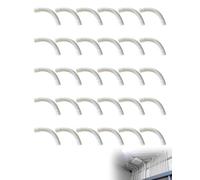 FUGLUS 30Pcs Coudes pour Tube Isolant, Tube Électrique Manchonné en PVC,90 Degrés Connecteur Raccord de Tuyau,Tube Électrique Câble Canal pour Installation Murale, Plafond et Sous-Sol,16mm